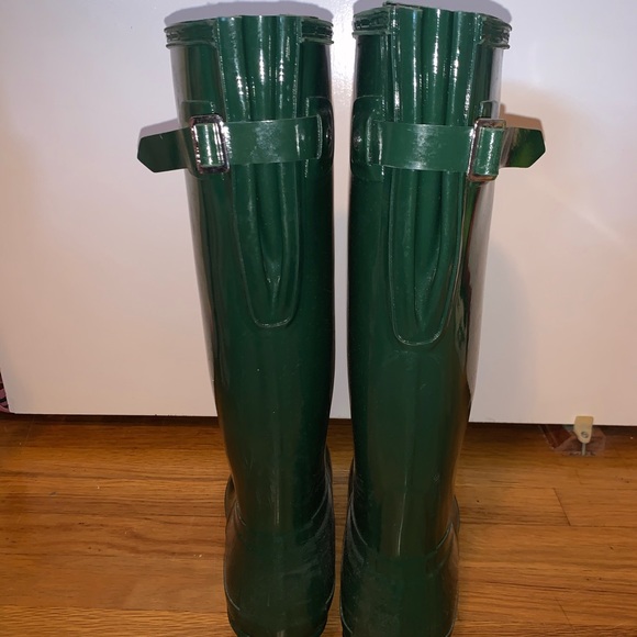 Green Tall Hunter Boots - Picture 2 of 3